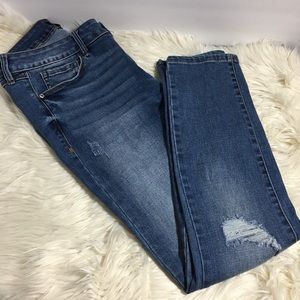 BEBE ➡️ Bella Aged Indigo Heartbreaker Skinny